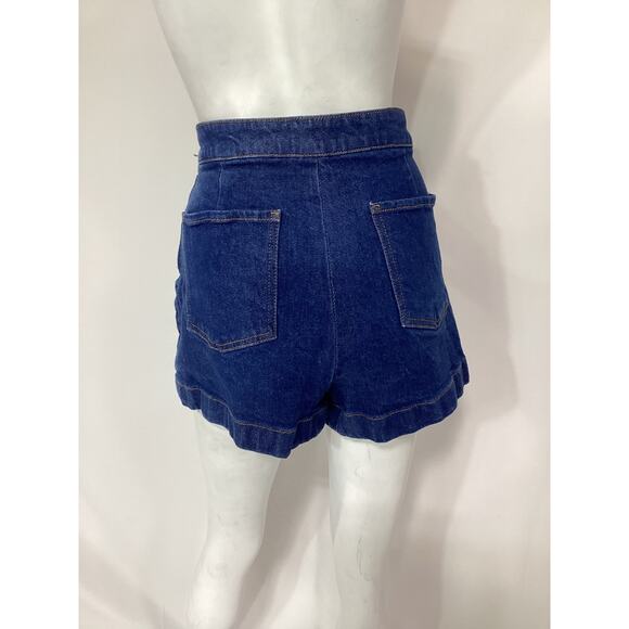 Frame 'Sailor' Blue Snap Denim Shorts Size 29 (6-8) - Picture 3 of 4